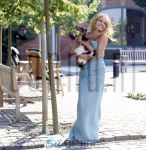 24-06-2001 Patricia Paay at home in Rijkevorsel, Belgium. By order of Beaumonde Magazine. May 24, 2001.

[keywords]Posed, Full Length, Laughing, Goat[/keywords]